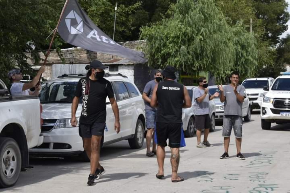Organismo de seguridad intervinieron en la protesta. 