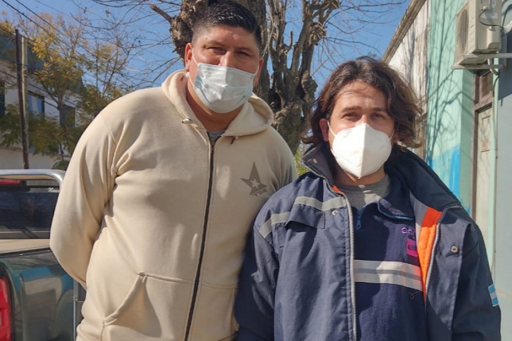 Peralta, candidato a Secretario General, y Dip, a Secretario Gremial.